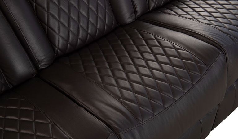 couch with fold down console