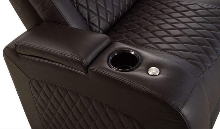 leather couch with storage