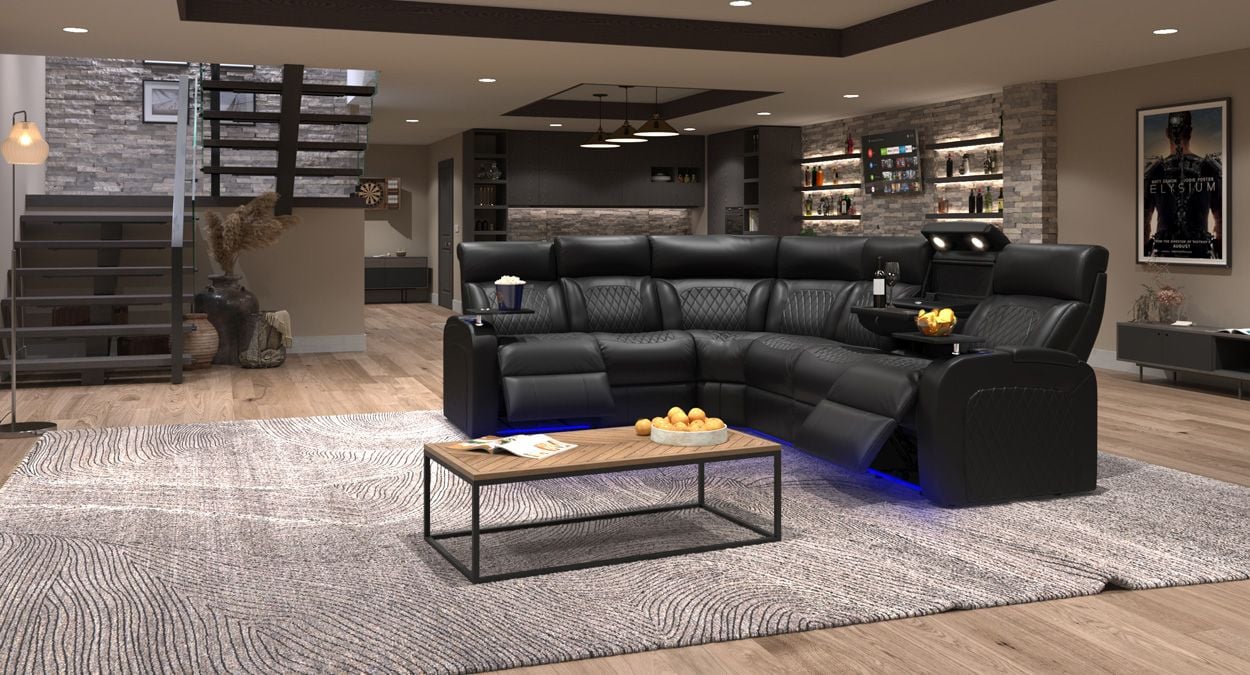 Bliss sectional with lumbar-support