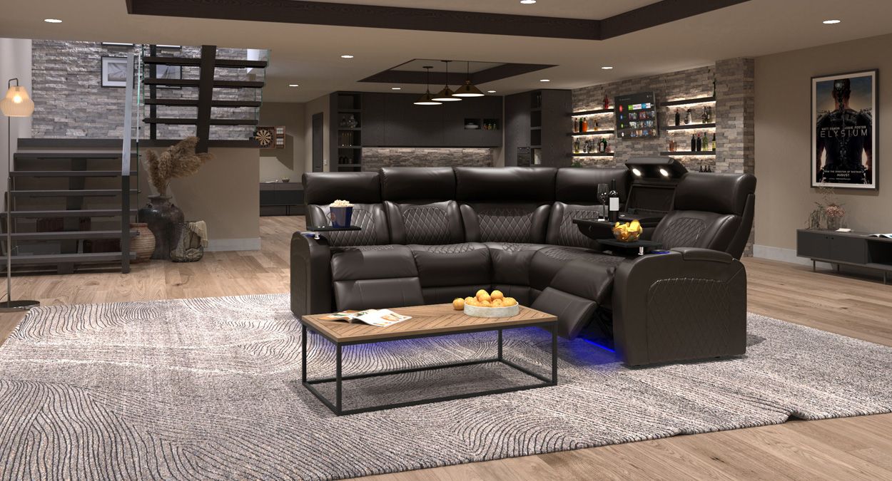 Leather bliss heat recliner massage