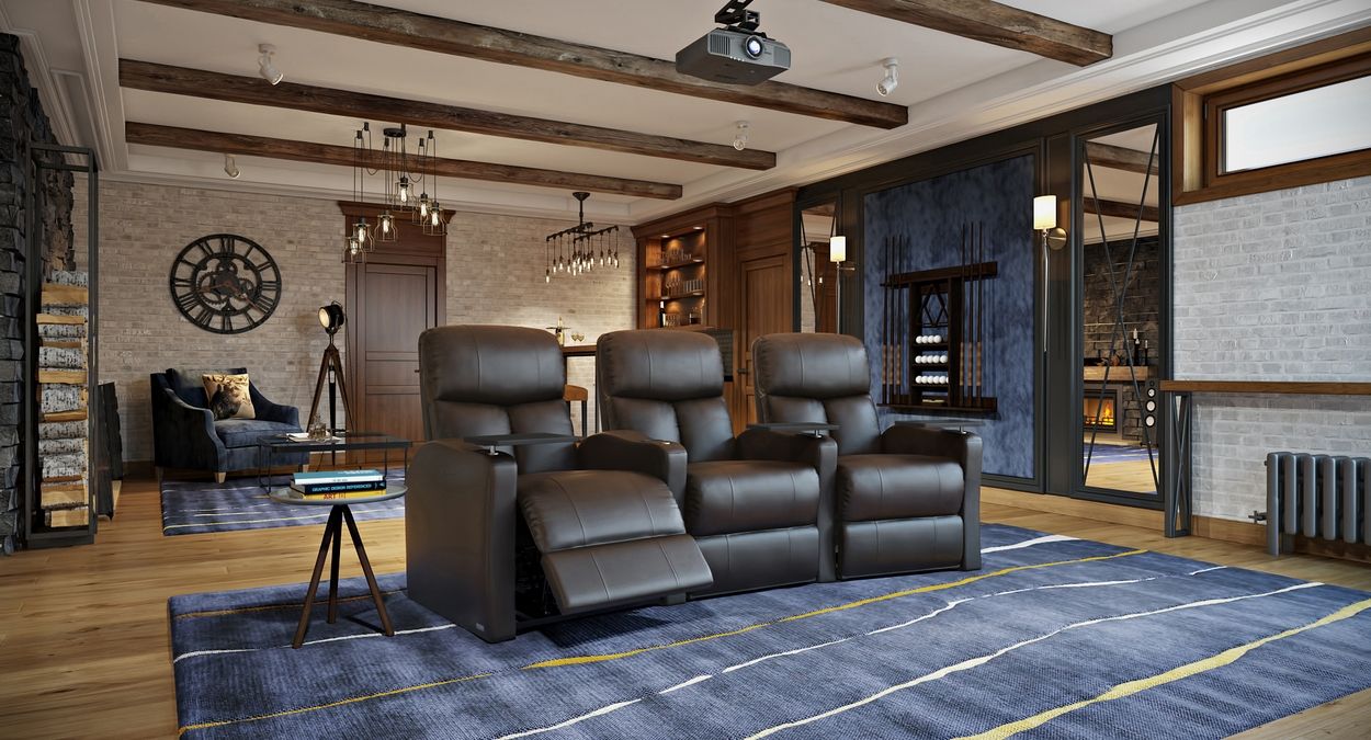 bolt 3 seats home theater seating