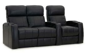 row of 3 Straight Loveseat on Left