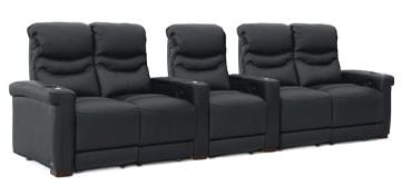 row of 5 Straight with Dual Loveseats