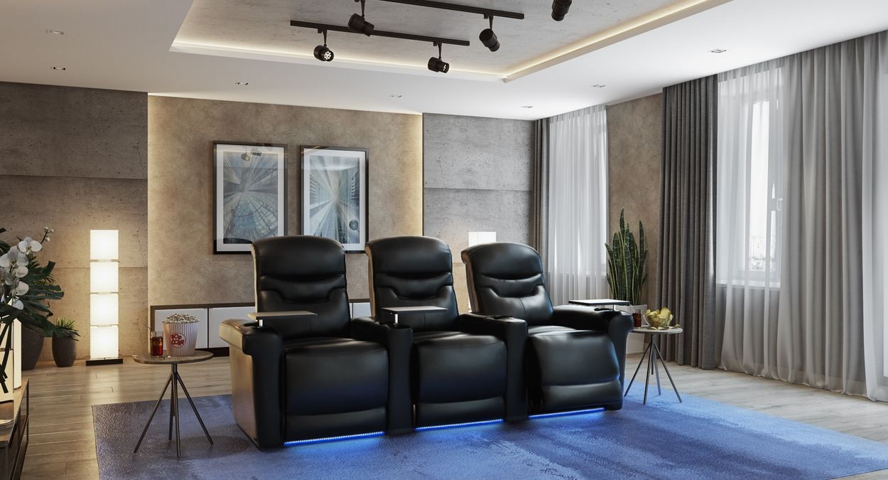 challenger 3 piece theater seating