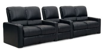 row of 5 Straight with Dual Loveseats