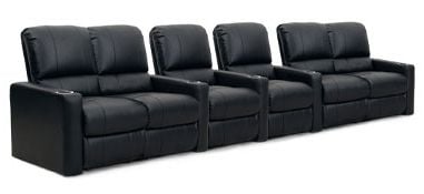 row of 6 Straight with Outside Loveseats