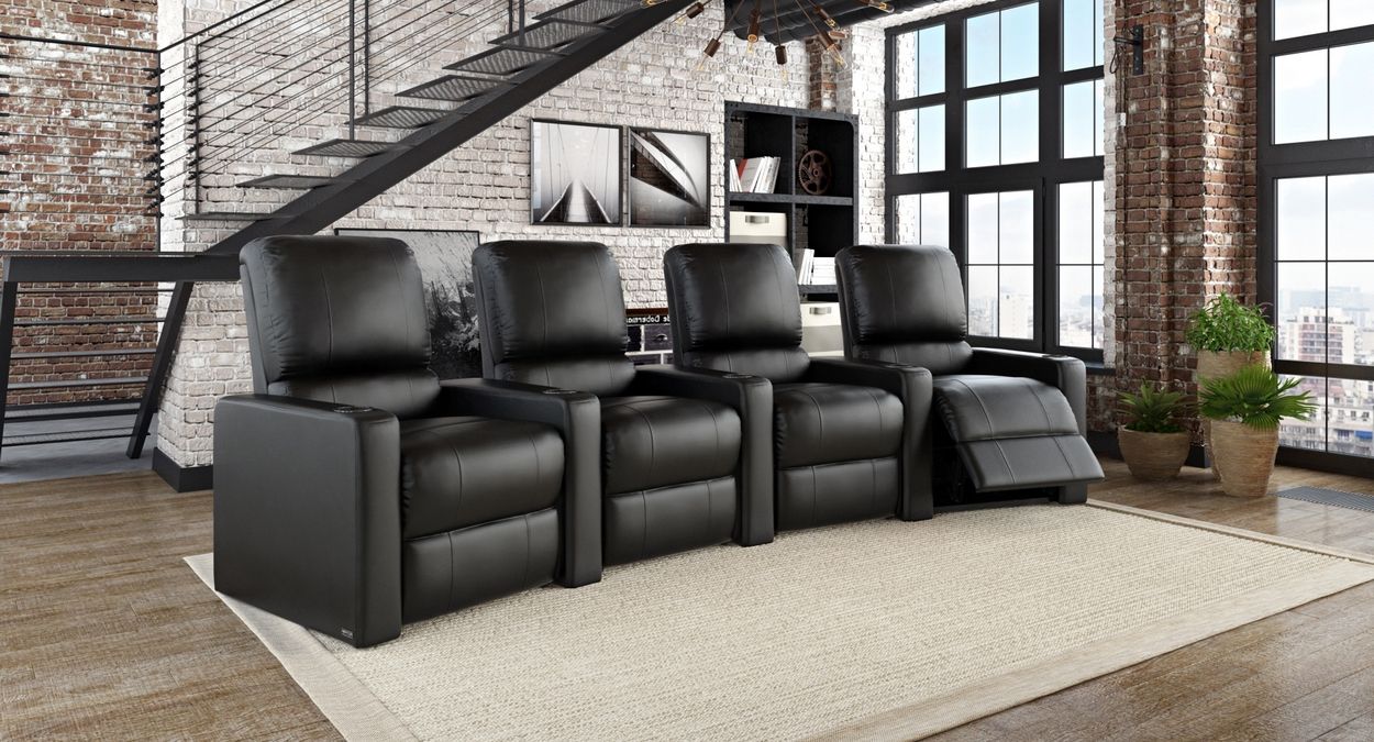 home theater seats row of 4