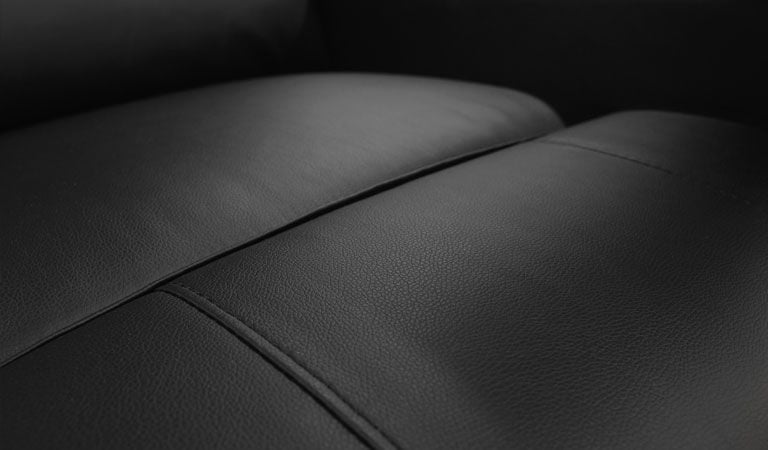 black leather chairs with arms cup holder