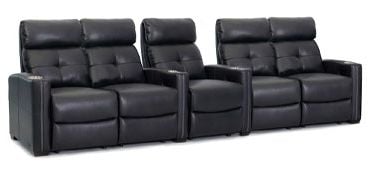 row of 5 Straight with Dual Loveseats