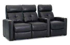 row of 3 Straight Loveseat on Left
