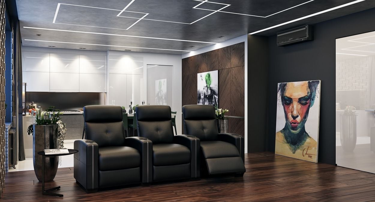3 seater theater recliners