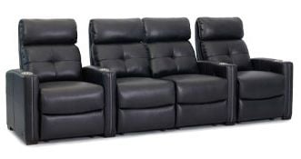 row of 4 Straight with Center Loveseat
