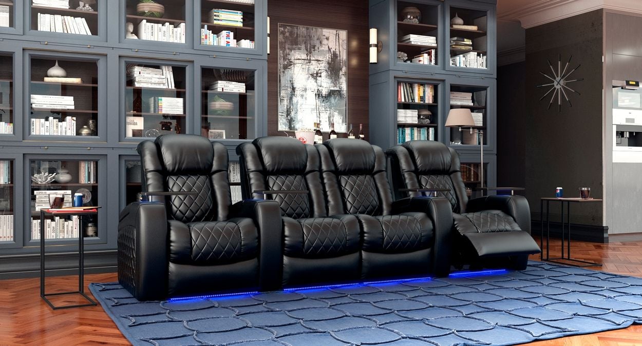4 seat movie chairs