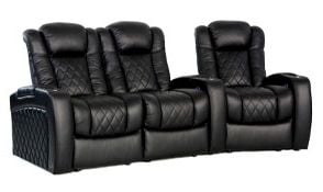row of 3 Curved with Loveseat on Left