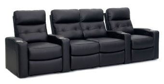 row of 4 Straight with Center Loveseat