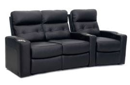 row of 3 Curved with Loveseat on Left