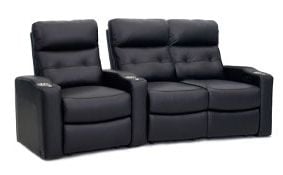 row of 3 Curved with Loveseat on Right