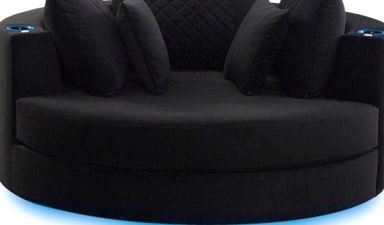 cuddle couch closeup