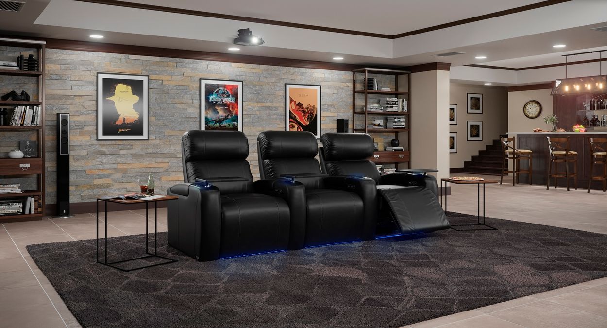3 seater theater seats
