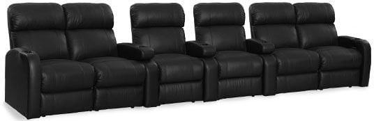 row of 6 Straight with Outside Loveseats