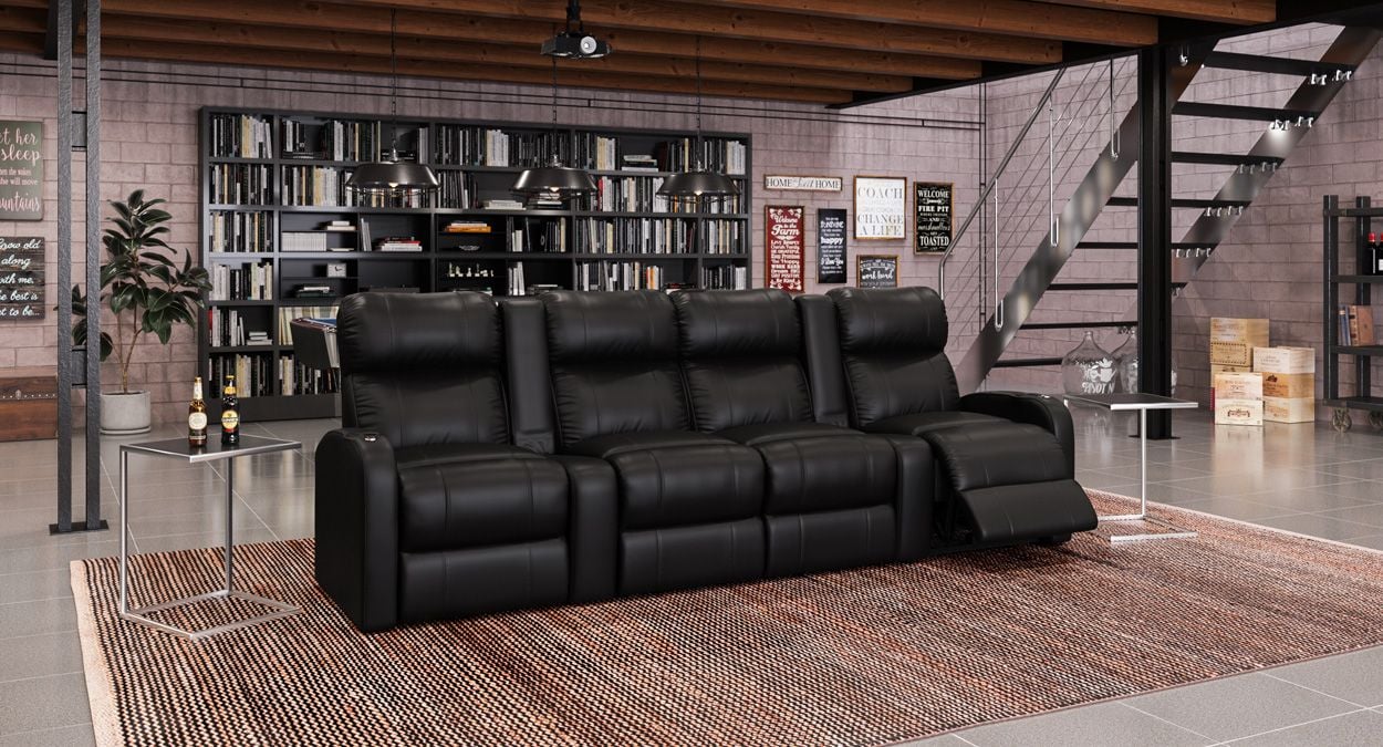 theater seating row of 4 seats