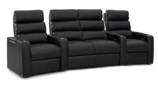 row of 4 Curved with Center Loveseat