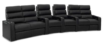 row of 6 Curved with Outside Loveseats