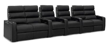 row of 6 Straight with Outside Loveseats