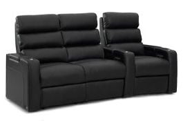 row of 3 Curved with Loveseat on Left