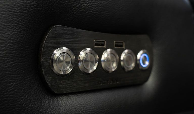 movie theater chairs recline electrical usb port