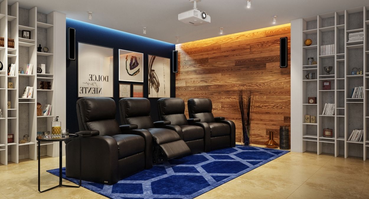 Octane Edge 4 seat sofa with recliners