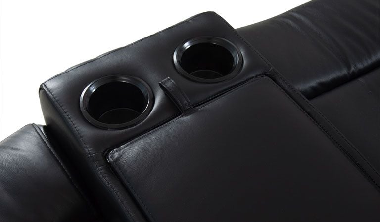 Octane electric motion recliner with cup holder
