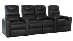 row of 4 Straight with Center Loveseat