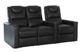 row of 3 Straight Loveseat on Left