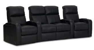row of 4 Curved with Center Loveseat