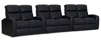 row of 6 Curved as Triple Loveseats