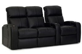 row of 3 Straight Loveseat on Left