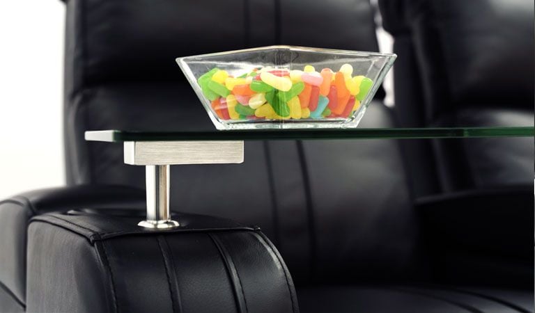 individual theater seat cup holder trays