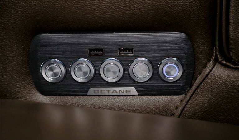 theater seats with charging port