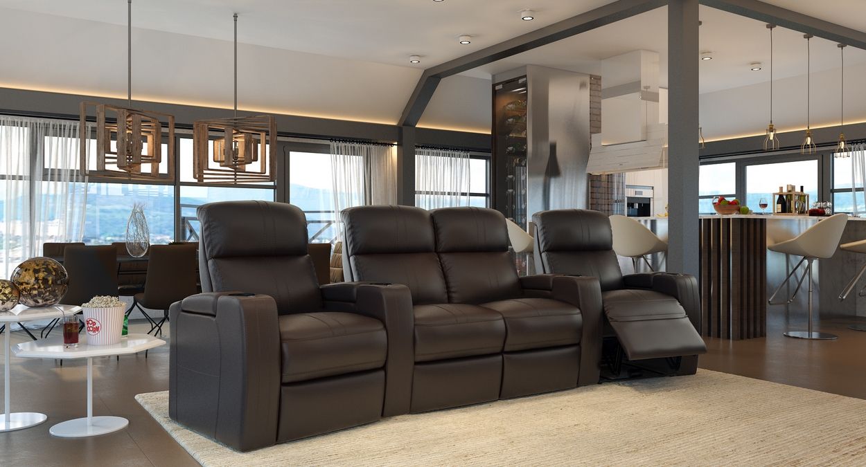 4 theater chairs