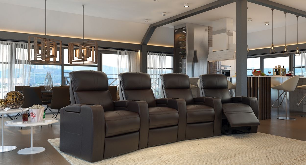 4 chairs theater seats