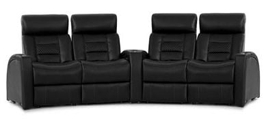 row of 4 Curved as Dual Loveseats