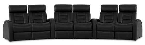 row of 6 Curved as Triple Loveseats