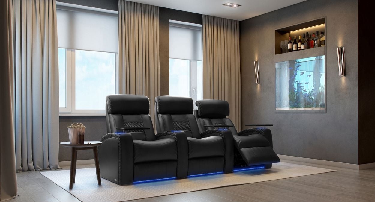 3 person theater seating