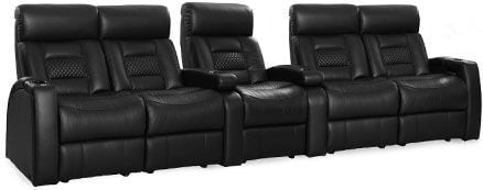 row of 5 Straight with Dual Loveseats