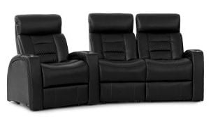 row of 3 Curved with Loveseat on Right