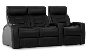 row of 3 Straight Loveseat on Left