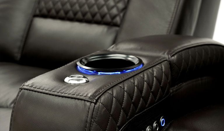power recliner leather seating