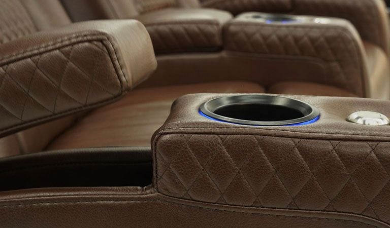 leather recliners with storage