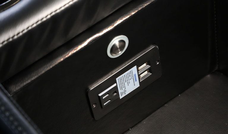 leather couch with usb ports